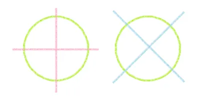 同性のツインレイの鏡のズレの図｜ツインレイ解説